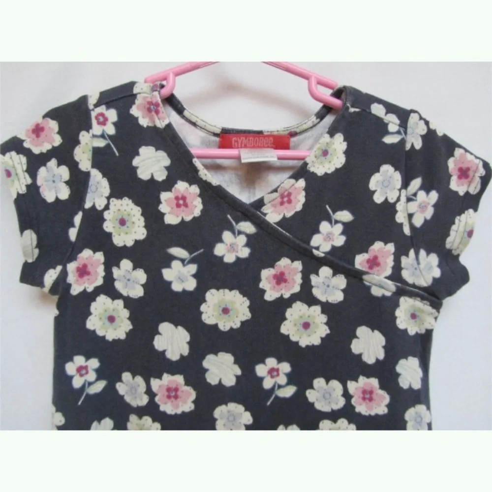 VTG Vintage Gymboree Chelsea Girl Cardigan Sweater Floral Dress 5